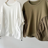 【ハモミシノオトナフク】Hem drawstring shirring PO