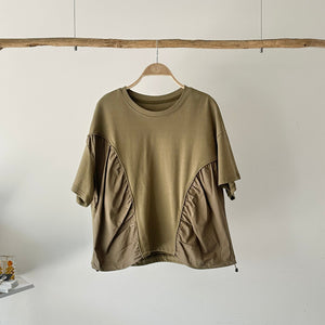 【ハモミシノオトナフク】Hem drawstring shirring PO