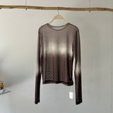 【ハモミシノオトナフク】Gradient pullover