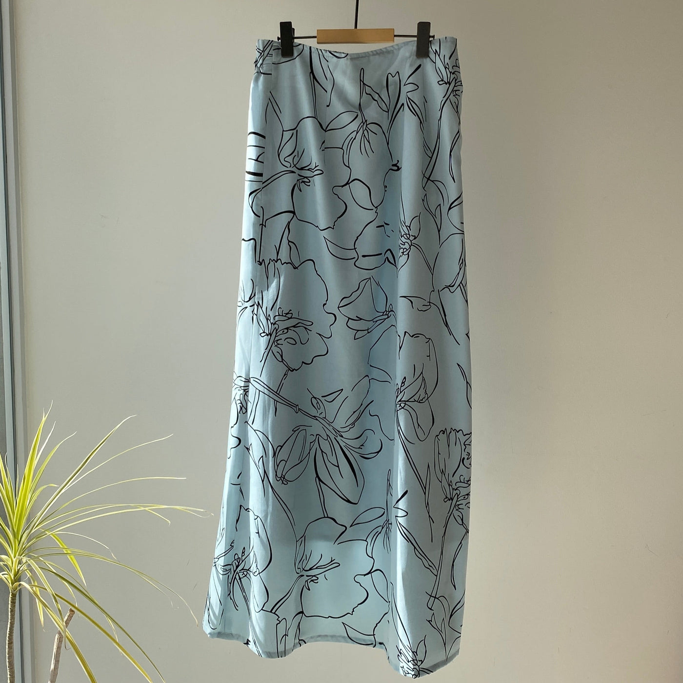 【ハモミシノオトナフク】Flower semiflare long skirt