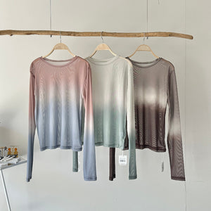 【ハモミシノオトナフク】Gradient pullover