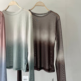 【ハモミシノオトナフク】Gradient pullover