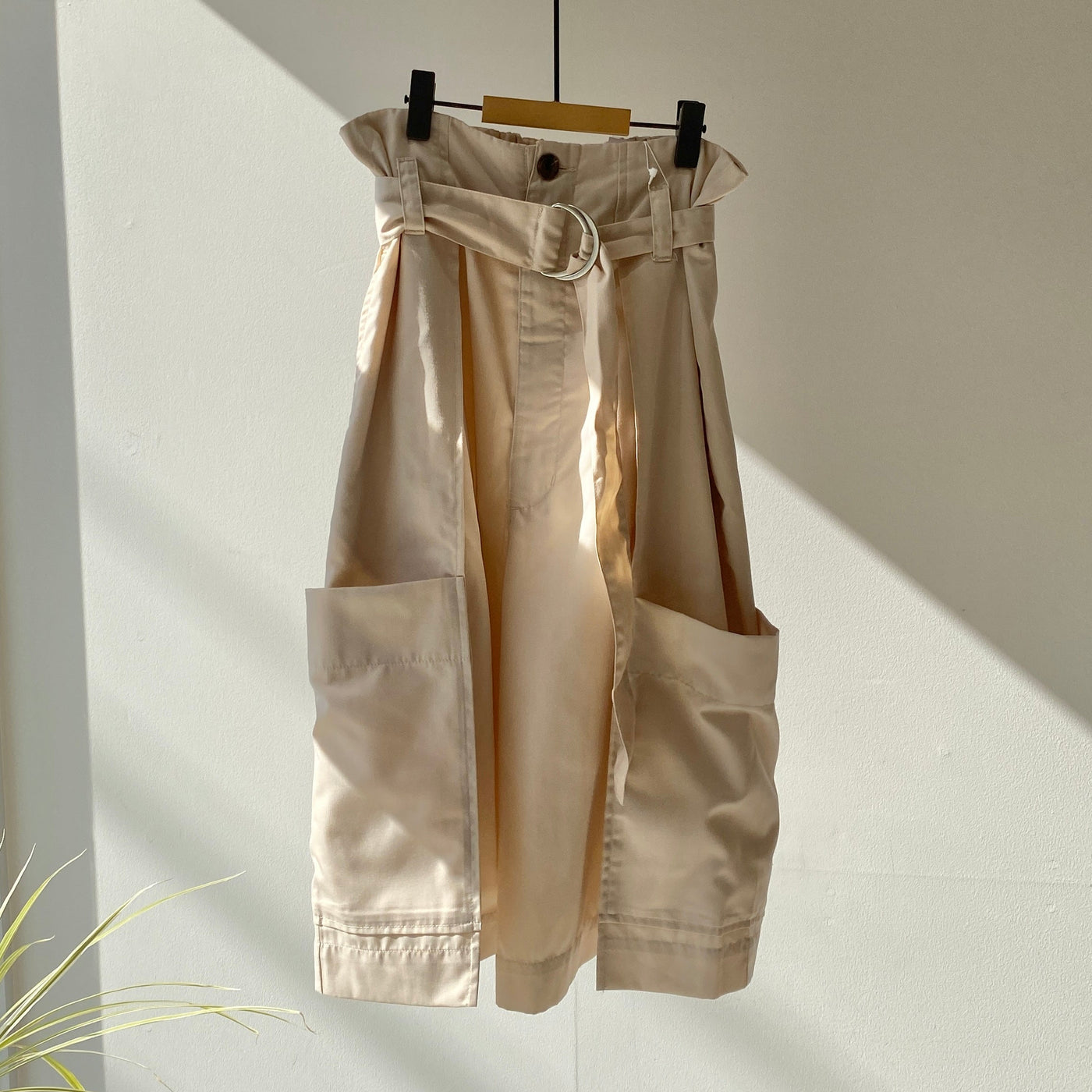 【ハモミシノオトナフク】High waist tuck half pants