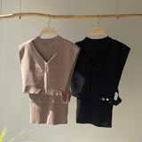 【ハモミシノオトナフク】Milan rib layered knit