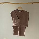 【ハモミシノオトナフク】Milan rib layered knit