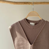 【ハモミシノオトナフク】Milan rib layered knit