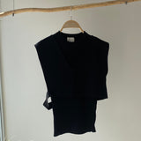 【ハモミシノオトナフク】Milan rib layered knit