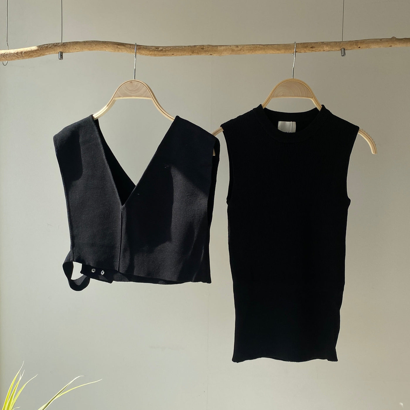 【ハモミシノオトナフク】Milan rib layered knit