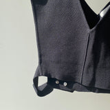 【ハモミシノオトナフク】Milan rib layered knit