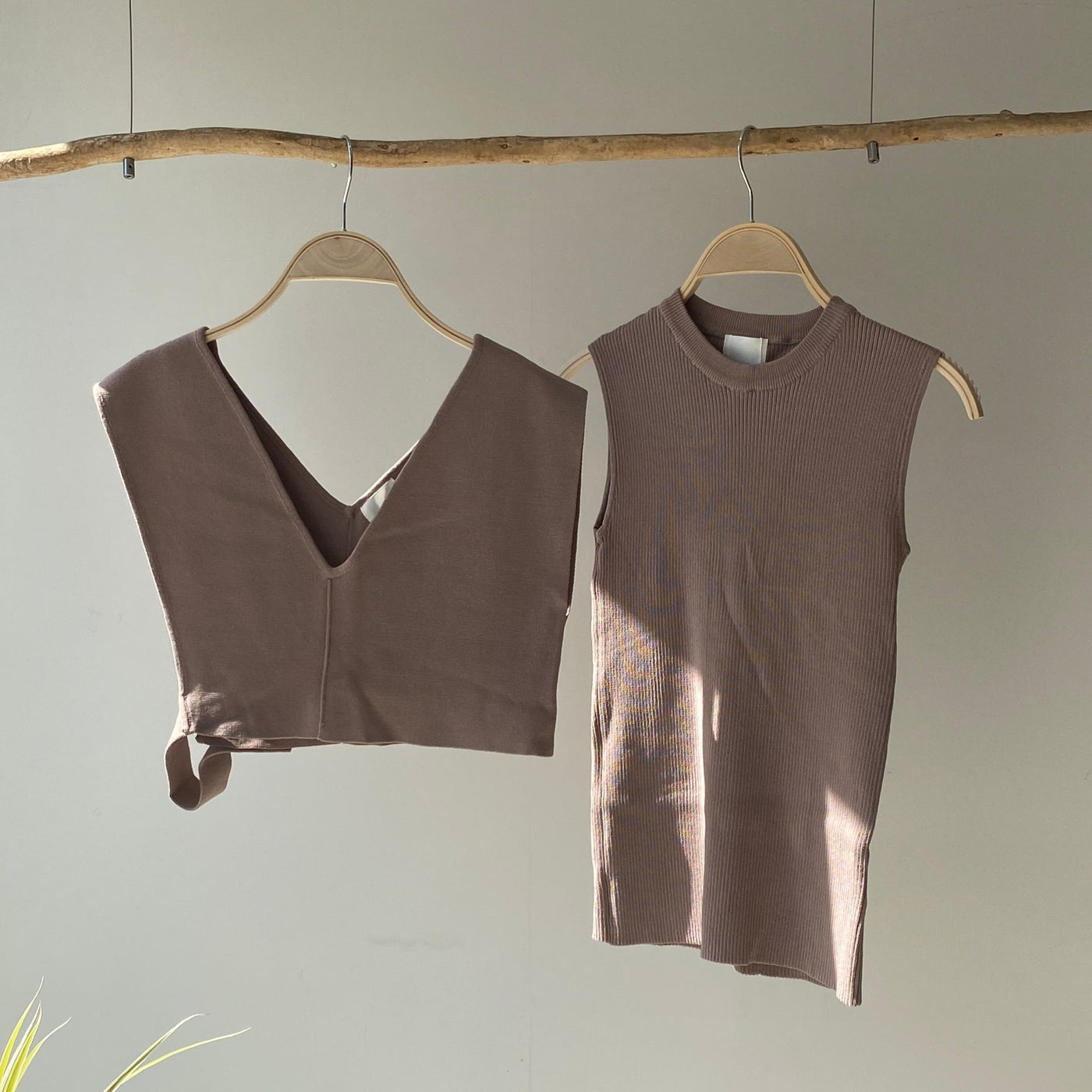 【ハモミシノオトナフク】Milan rib layered knit