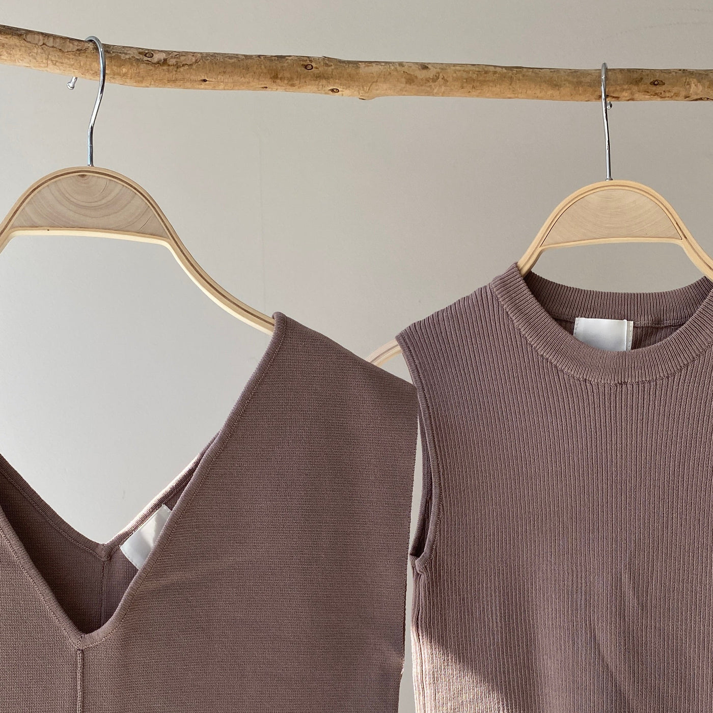 【ハモミシノオトナフク】Milan rib layered knit