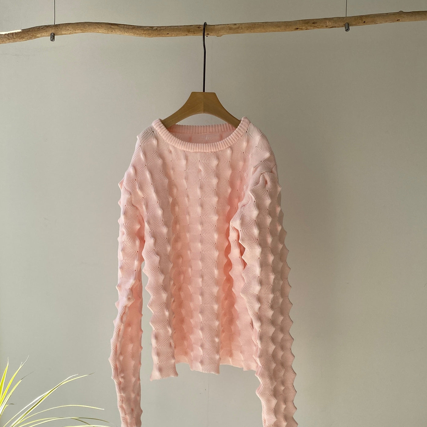 【ハモミシノオトナフク】Spiky knit pullover