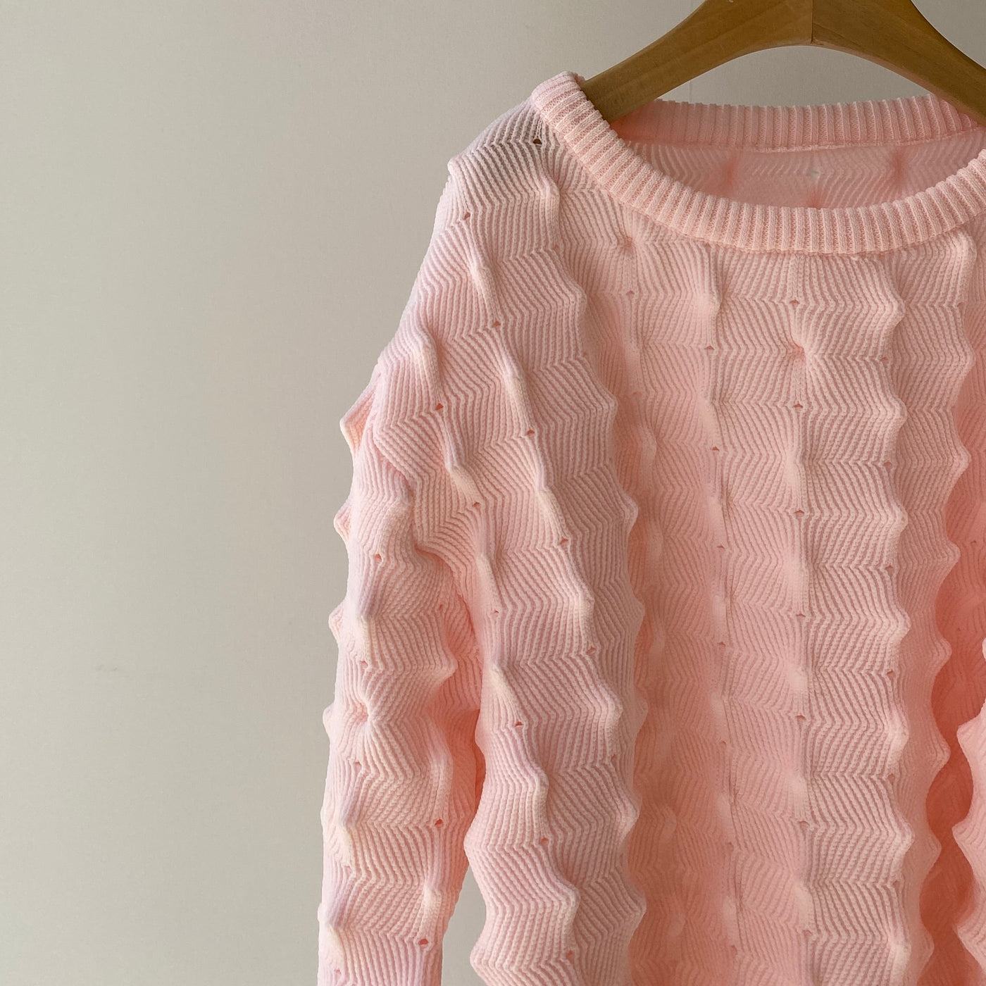 【ハモミシノオトナフク】Spiky knit pullover