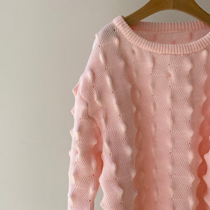 【ハモミシノオトナフク】Spiky knit pullover