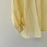 【ハモミシノオトナフク】Sheer Washed Hooded Shirt