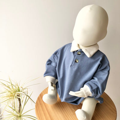 【hamomisi】Polo collar Rompers(90cm)