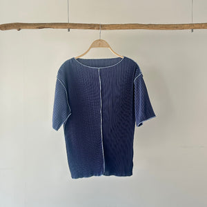 【ハモミシノオトナフク】Pleated Lettuce-Edge Top