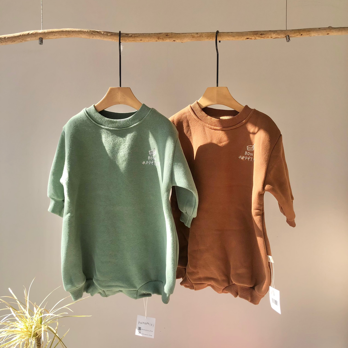 【hamomisi】Long sleeve Rompers(90cm)