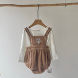 【hamomisi】Plaid overalls(73.80cm)