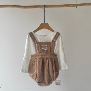 【hamomisi】Plaid overalls(73.80cm)