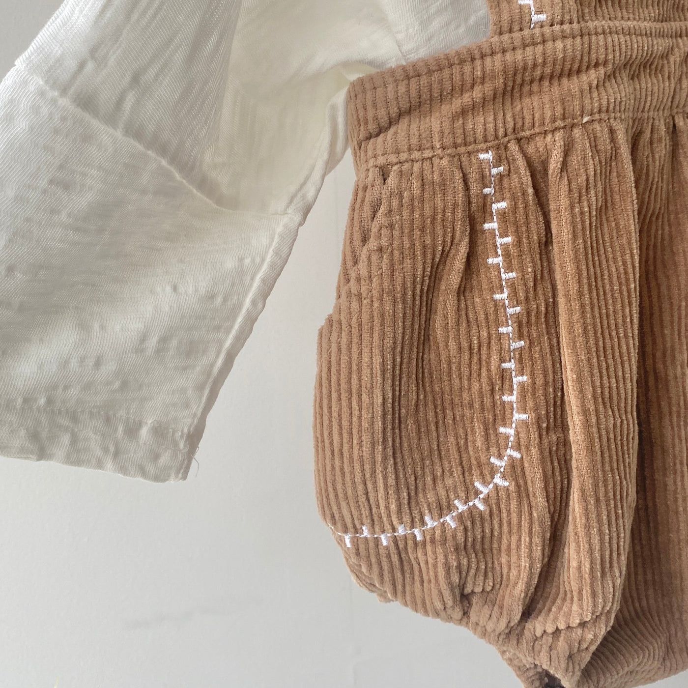 【hamomisi】Plaid overalls(73.80cm)