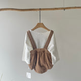 【hamomisi】Plaid overalls(73.80cm)