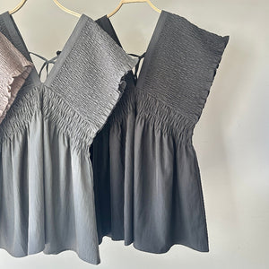 【ハモミシノオトナフク】Shirred Tunic