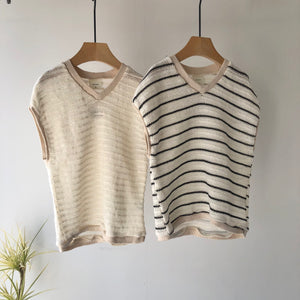 【hamomisi】Summer kint vest(100.110.130)