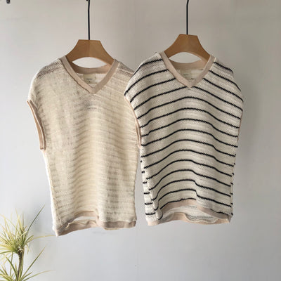 【hamomisi】Summer kint vest(100.110.130)