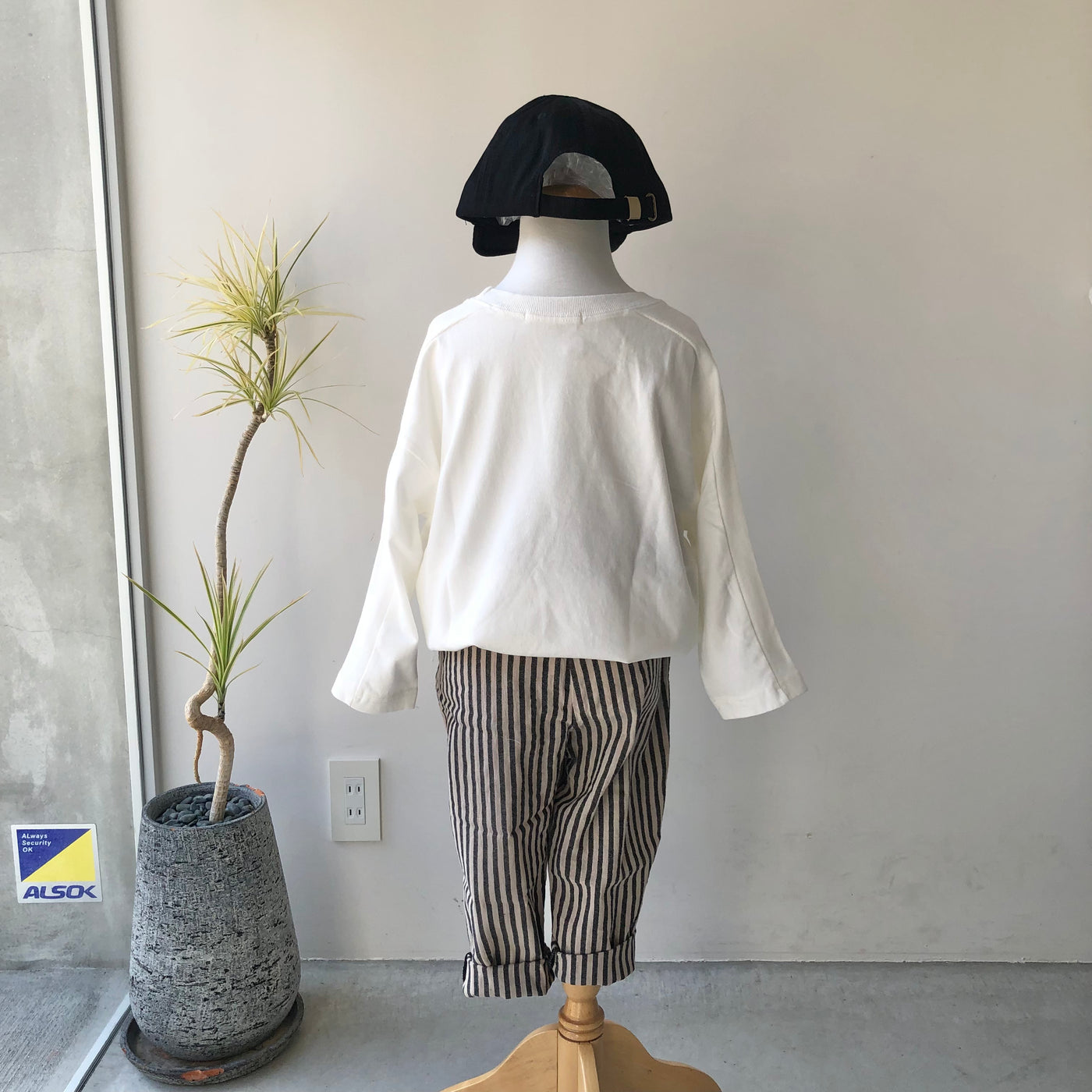 【hamomisi】Switching long T-shirt(110~140)