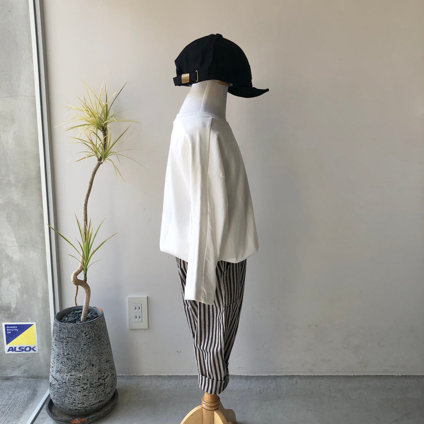 【hamomisi】Switching long T-shirt(110~140)