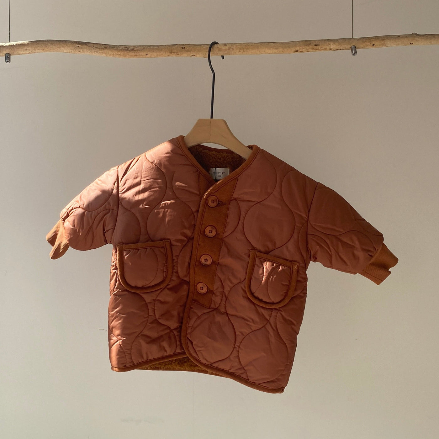 【hamomisi】Quilted bore jacket(110.120.140)