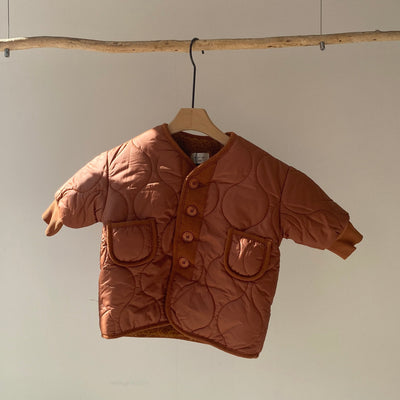 【hamomisi】Quilted bore jacket(110.120.140)