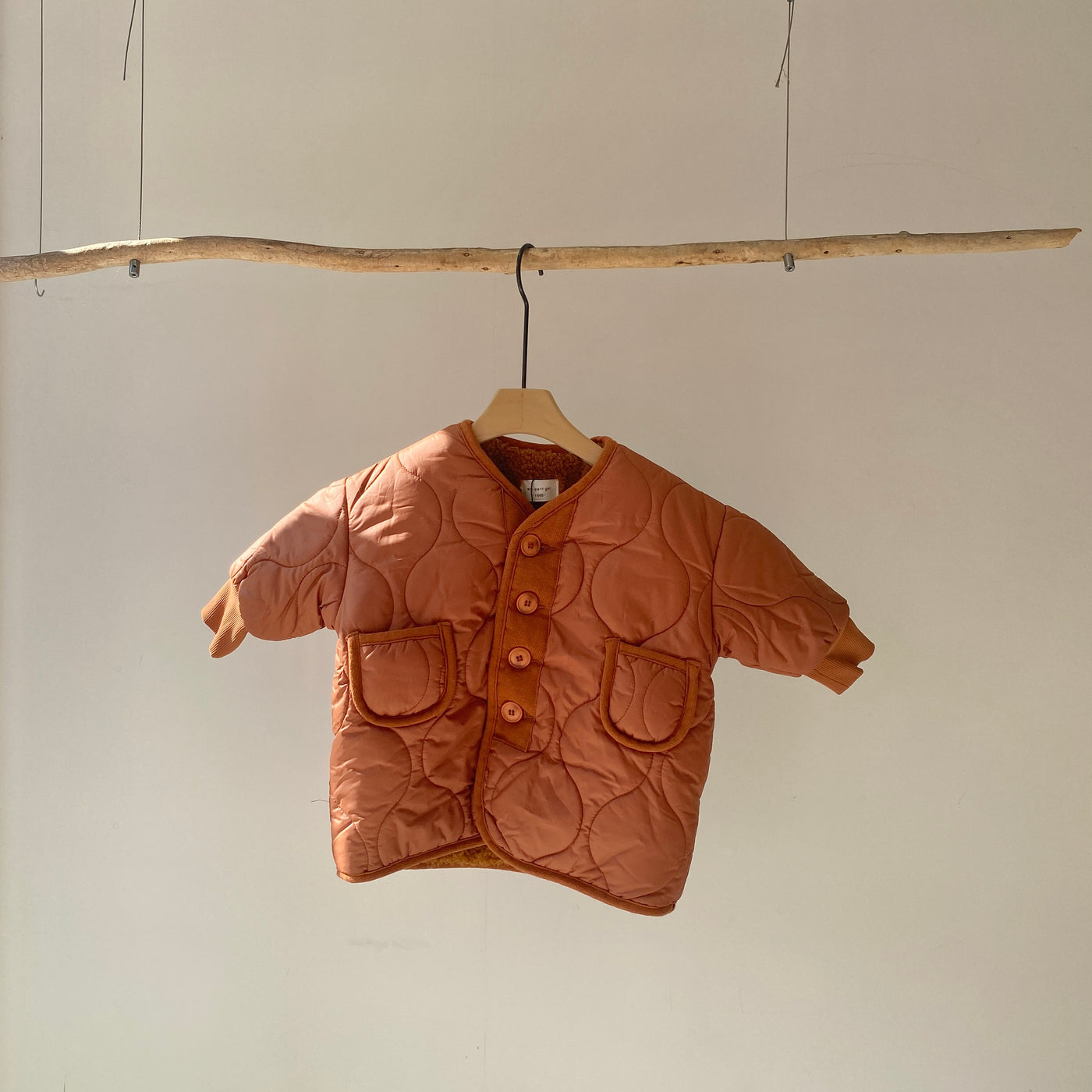 【hamomisi】Quilted bore jacket(110.120.140)