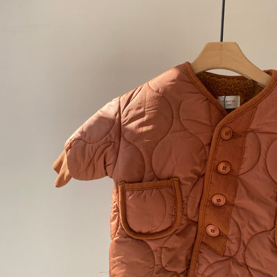 【hamomisi】Quilted bore jacket(110.120.140)