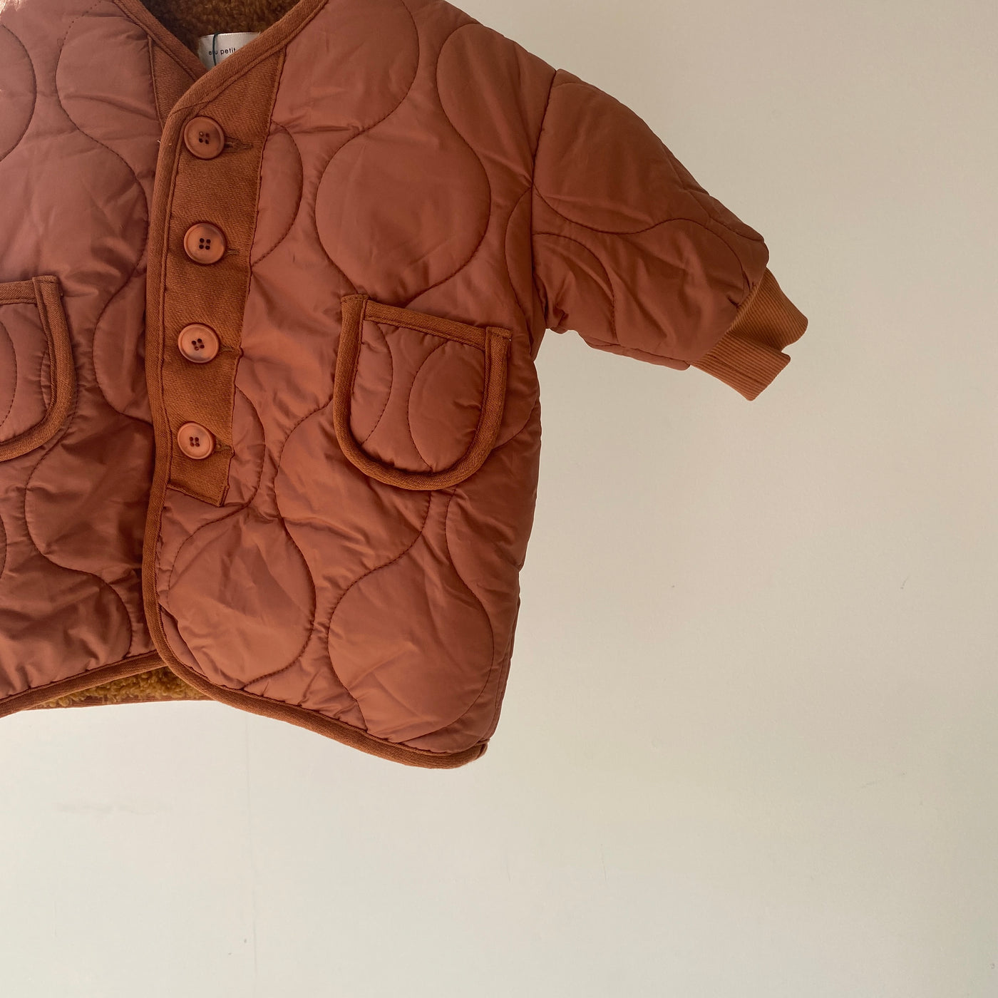 【hamomisi】Quilted bore jacket(110.120.140)