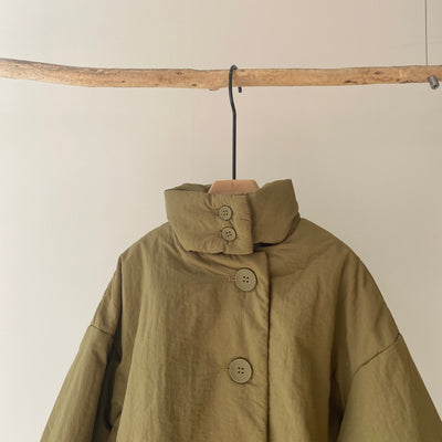 【hamomisi】Stitchless 2way long coat(100~130)