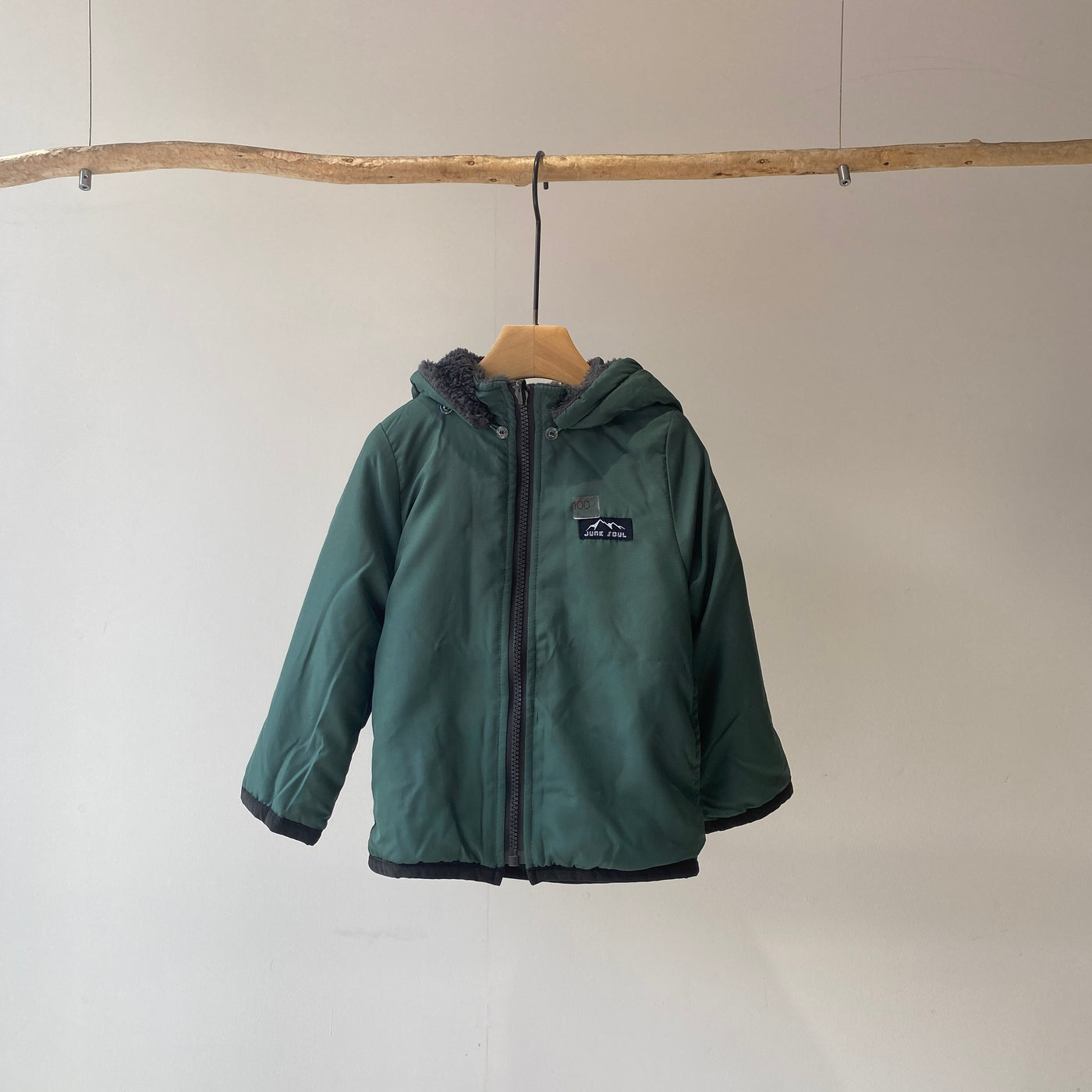 【hamomisi】Boa reversible jacket(100~130)