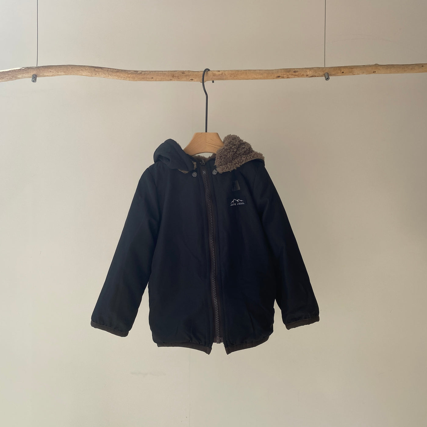 【hamomisi】Boa reversible jacket(100~130)
