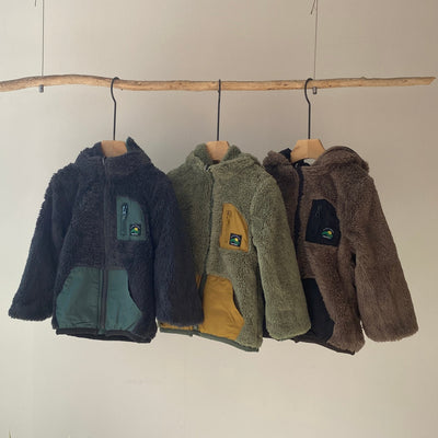 【hamomisi】Boa reversible jacket(100~130)