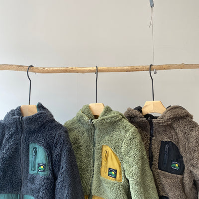 【hamomisi】Boa reversible jacket(100~130)