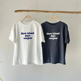 【ハモミシノオトナフク】flocked logo T-shirt