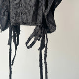 【ハモミシノオトナフク】Fringe Jacquard Frill Vest