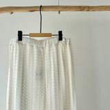 【ハモミシノオトナフク】Soft lace easy pants