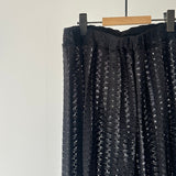 【ハモミシノオトナフク】Soft lace easy pants