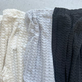 【ハモミシノオトナフク】Soft lace easy pants