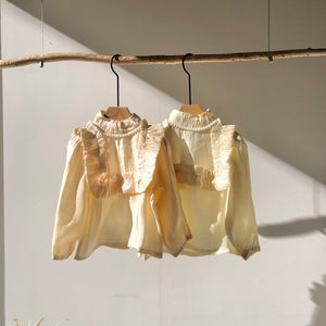 【hamomisi】Frill blouse(100~130)