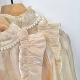 【hamomisi】Frill blouse(100~130)