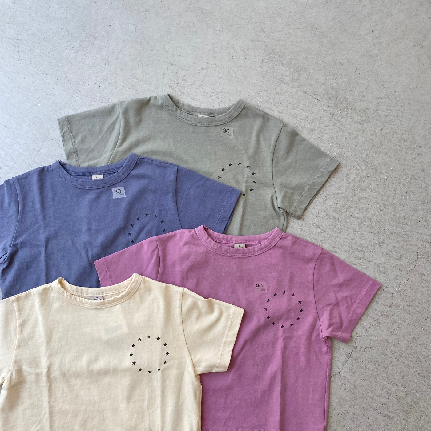 【hamomisi】STAR T shirt(80~140)