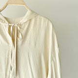 【ハモミシノオトナフク】Polyester Rayon Hooded Shirt